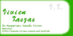 vivien kaszas business card